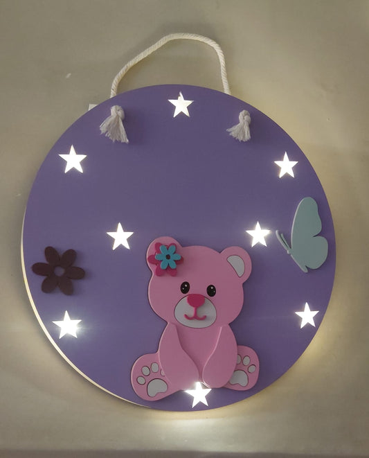 Lámpara Colgante Osita con Estrellas