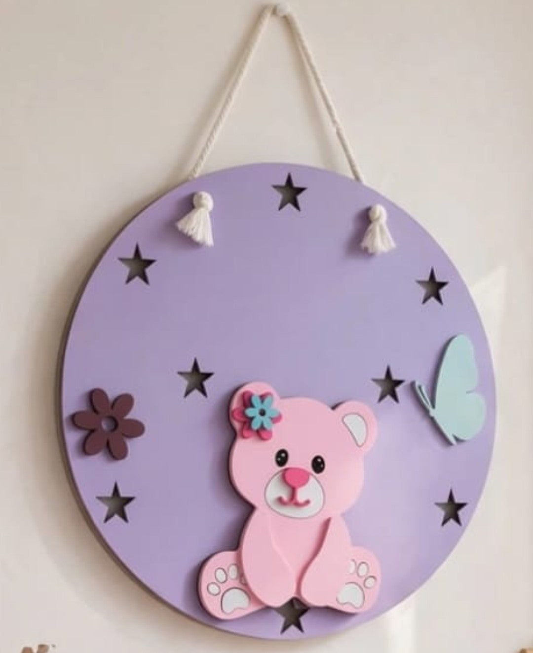 Lámpara Colgante Osita con Estrellas